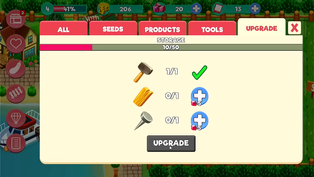 harvest the corn and carrots