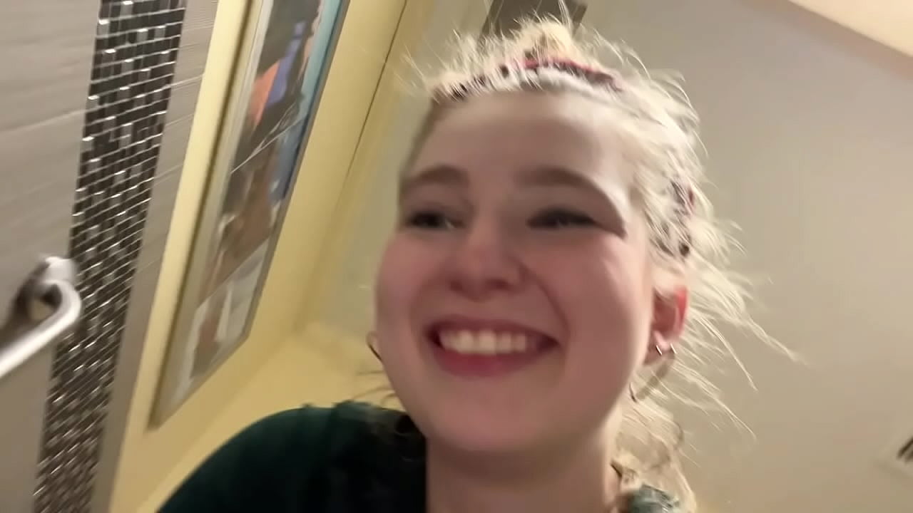 Flushing my Panties in a Public Toilet