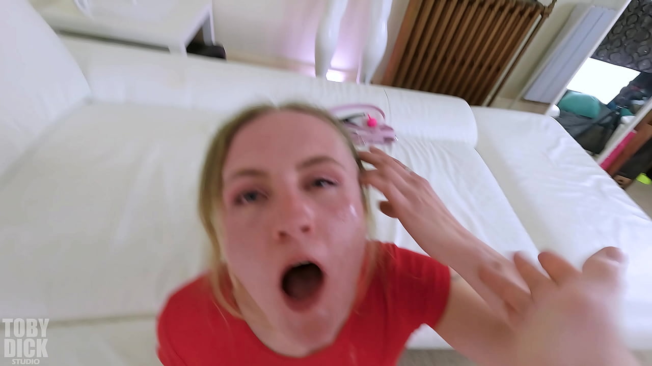 Bratty Slut gets used by old man -slapped until red in the face