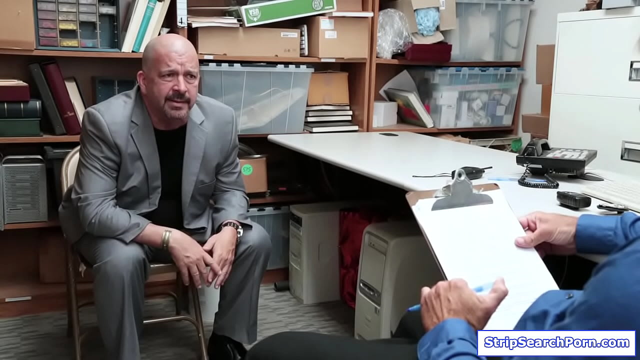 StripSearchPorn.com - A guy and his stepdaughter get caught stealing.He negotiates with the officer letting him fuck his stepdaughter.The teen agrees and blowjobs him.