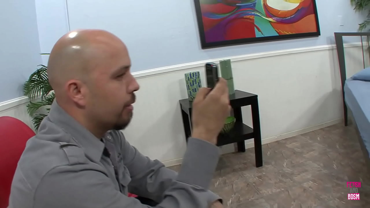 The husband feels uneasy seeing his fair-haired wife, Darci, engage in sexual activity with a guy who has tattoos