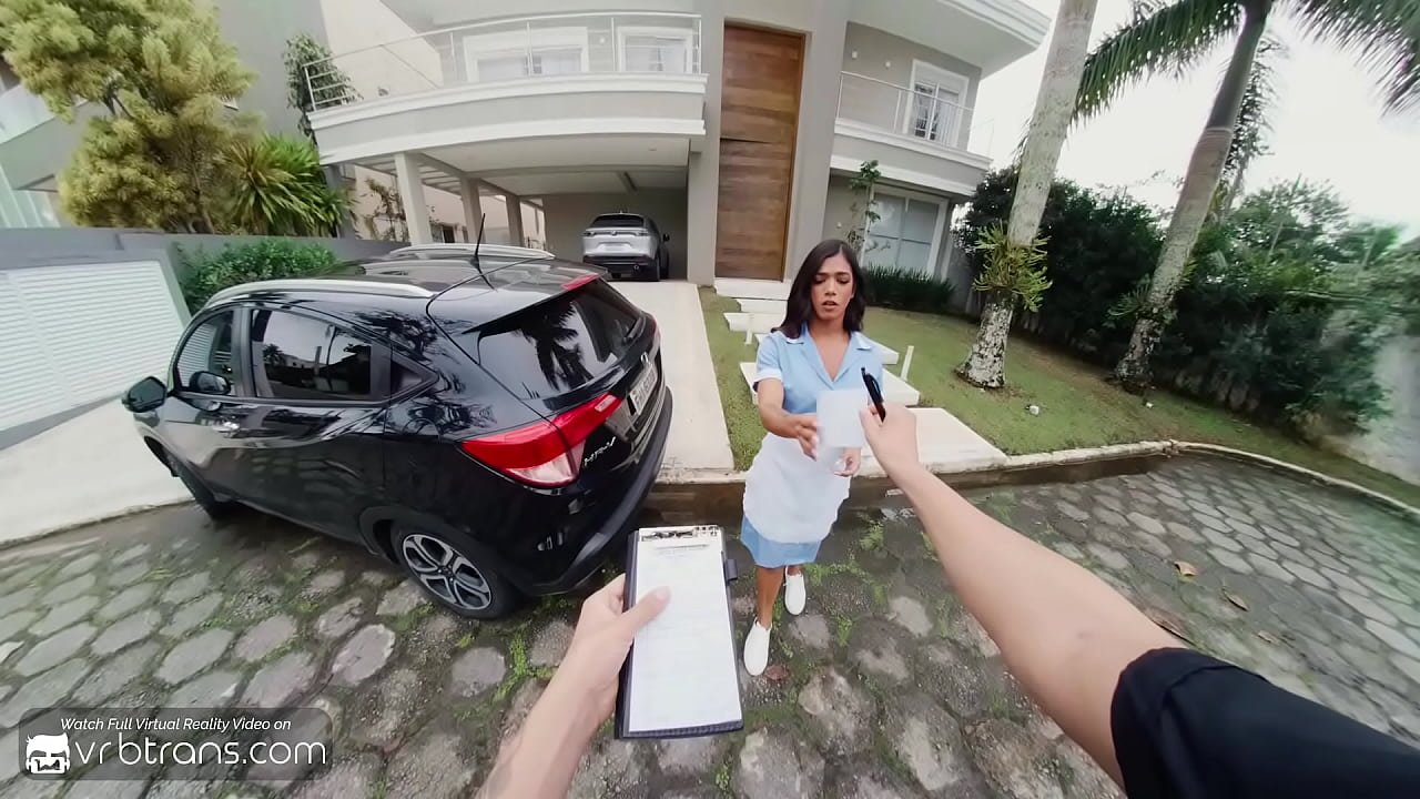 VRB Trans: Brunette Trans Havenna Sofia In Uniform Fucks Hard With A Cop pt.2