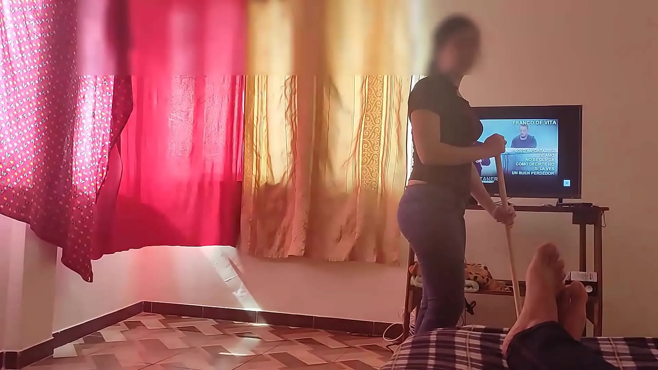 My Sexy Maid Fucks and Shakes her nice ass with me in exchange for money-I take advantage of her need to be able to fuck with her while her husband waits for her at home