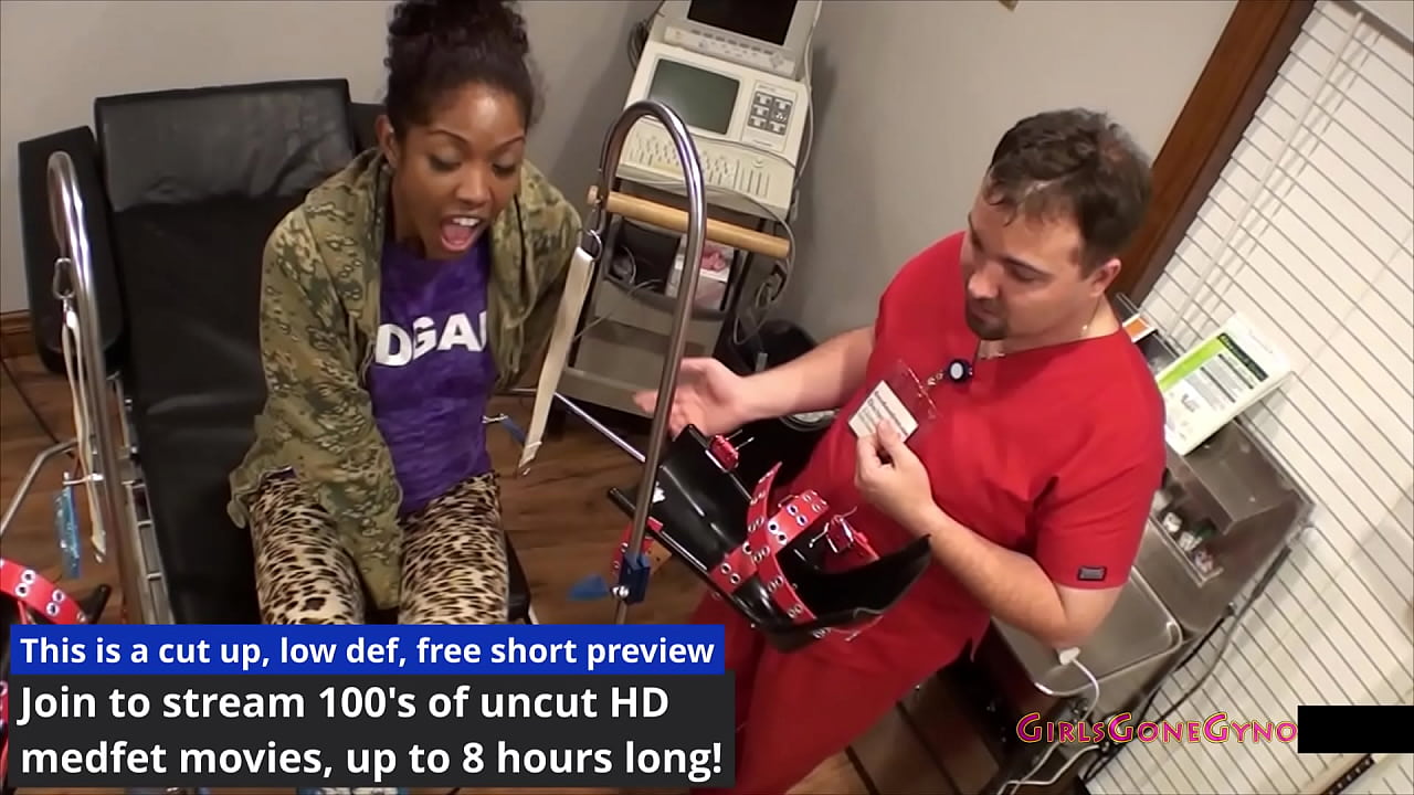 Step Into Ebony Beauty Lotus Lain's Body While Undergoing Yearly Gyno Examination At Doctor Tampa's Gloves Hands On GirlsGoneGyno