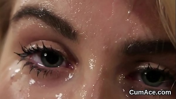 Wicked model gets cumshot on her face gulping all the jism