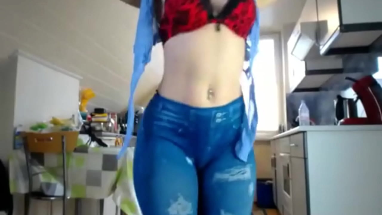 fat ass teen playing