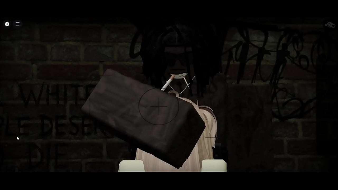 Blonde roblox slut caught on camera used by big black cock