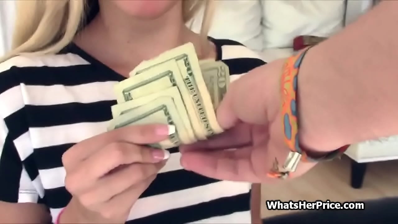 Picking up blonde stranger and paying for her pussy