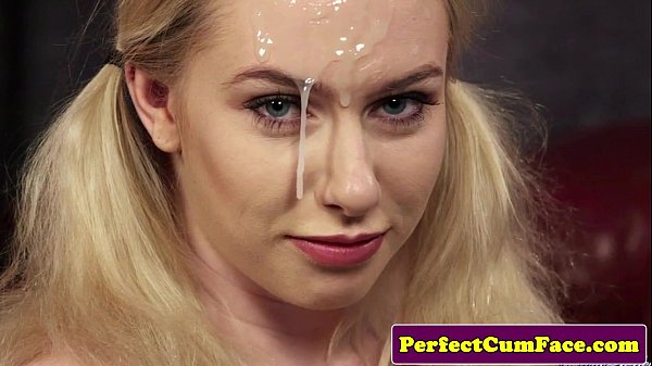 Busty cum the titfucking for facial