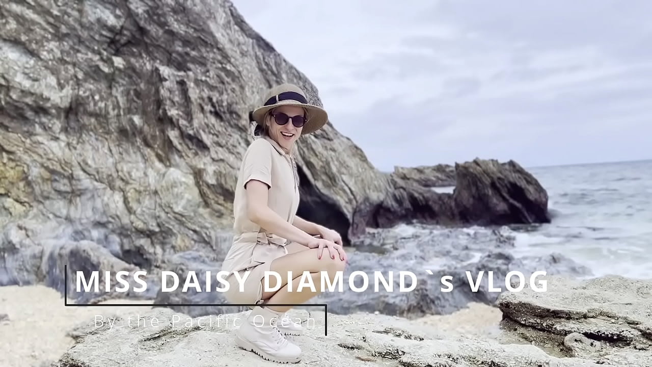 Eating Choco Cake on Diamond Blue Beach SFW