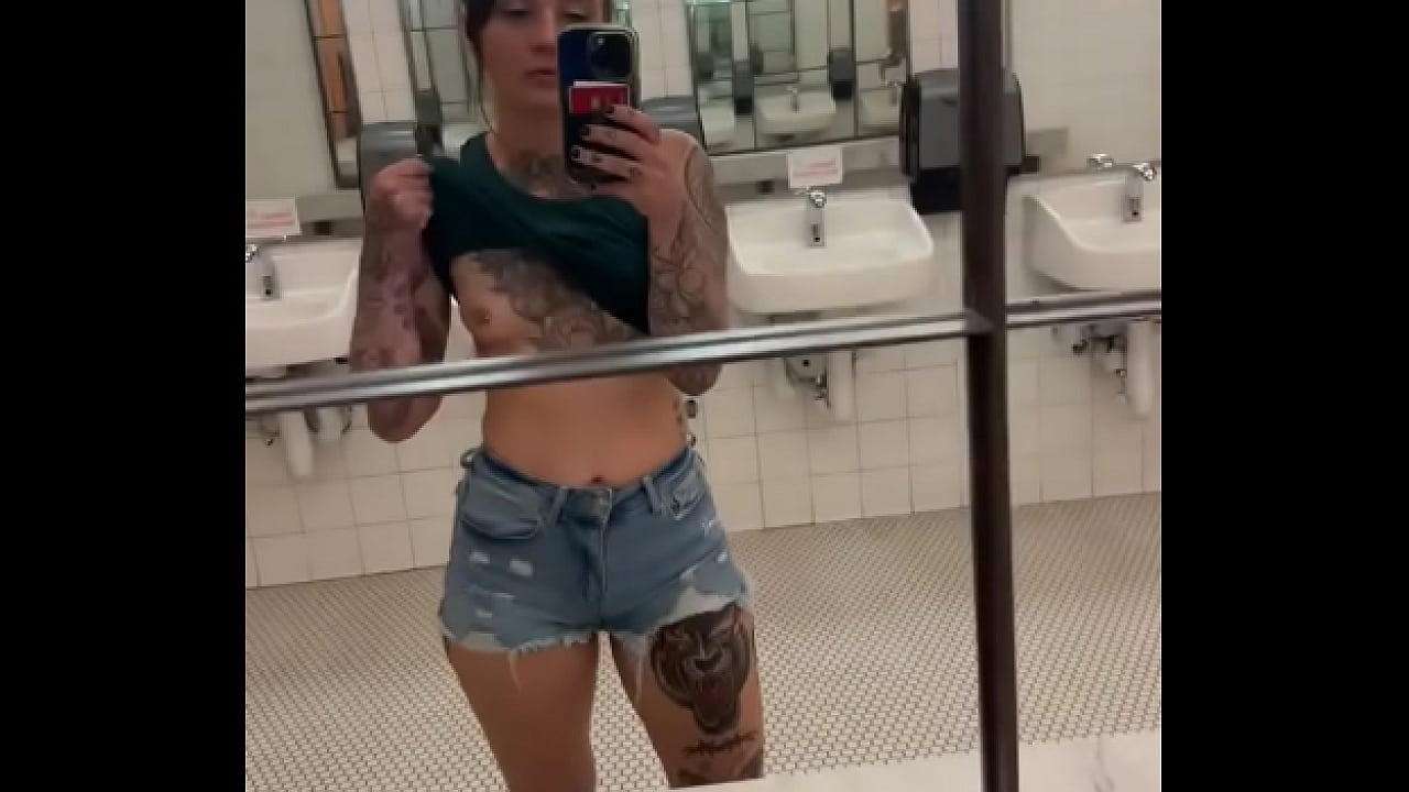 Been a while since I graced a bathroom mirror with these titties
