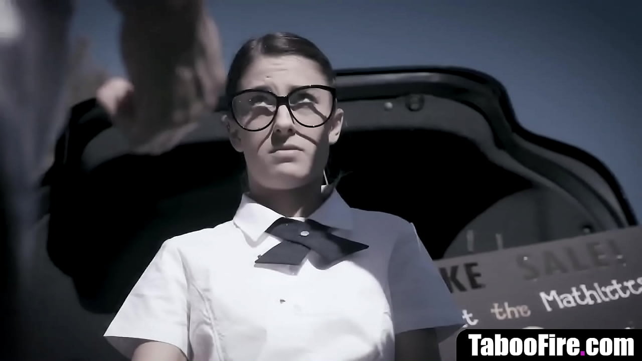 Geeky teen fucked in all holes by senior high bullies | Kristen Scott