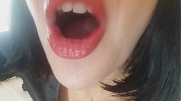 Older woman strips pussy