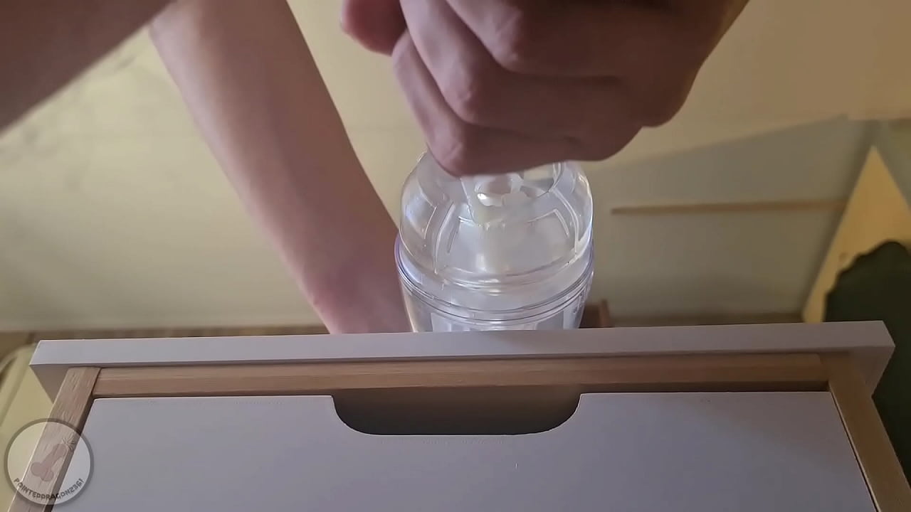 Bottom view of me having fun with my fleshlight