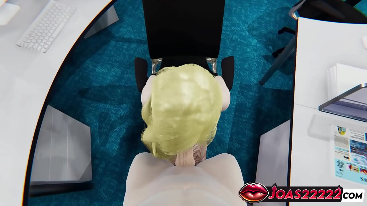 Sexy Office Girl Reiko &ndash; No-Hand Tongue Tease & Titjob Leads to Explosive Mouth Cumshot In Honey Select 2