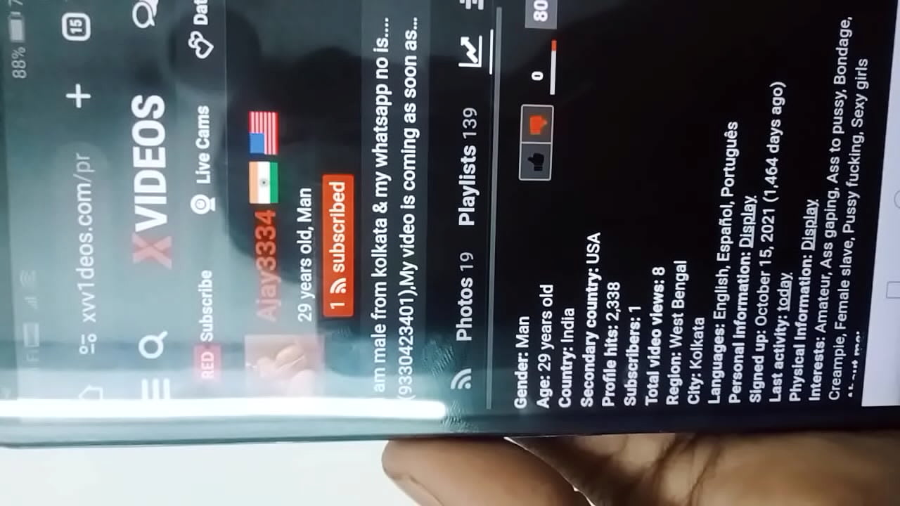 I will be able to show my profile.