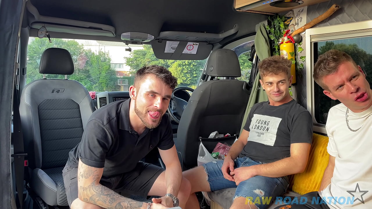 A SEXY SPIN IN THE OLD CAMPER VAN WITH MIKEY BOY AND GEORGE