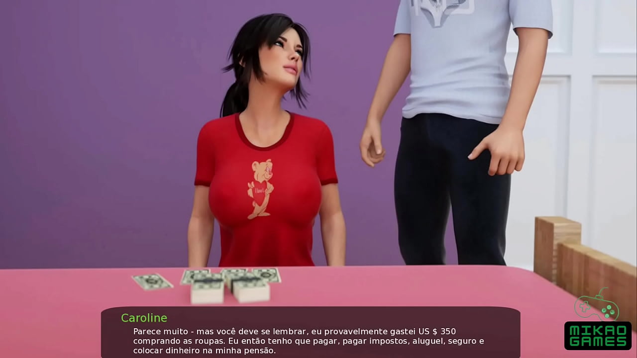 Olhando a Step Sister Safada se masturbando - Jogando Milfy City ep 66