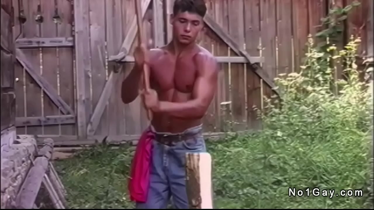 Jiri Lubov is chopping wood when he notices Martin Valko walk by and into the cabin then Martin sucks his big cock and takes him in the ass