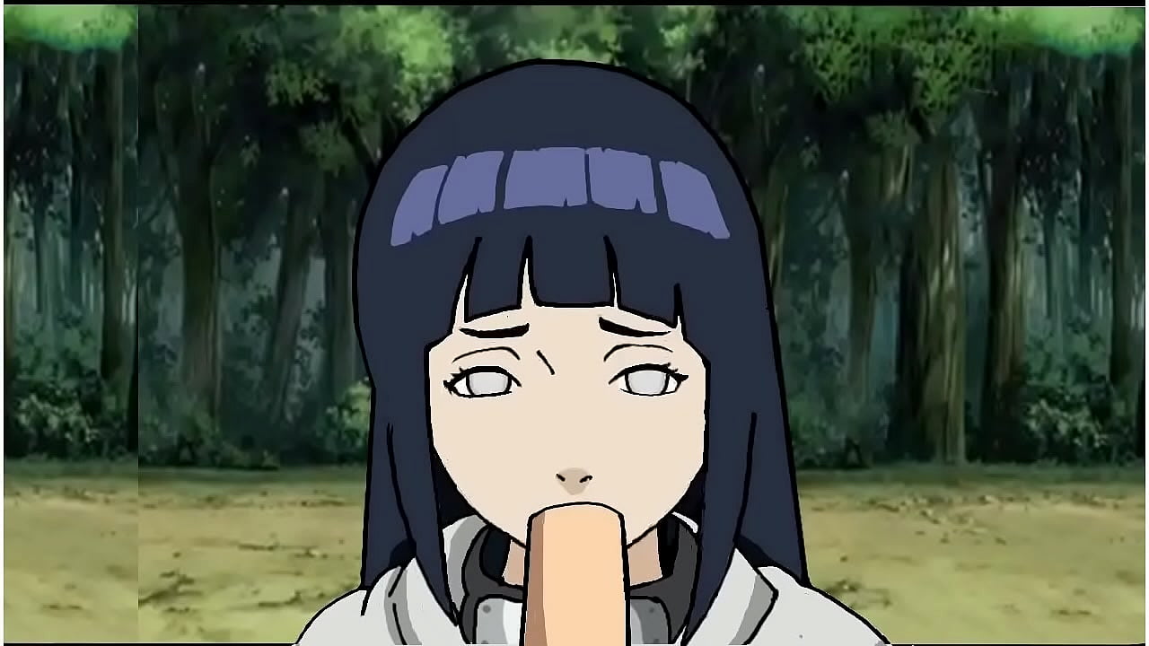 Naruto puts it in Hinata's mouth