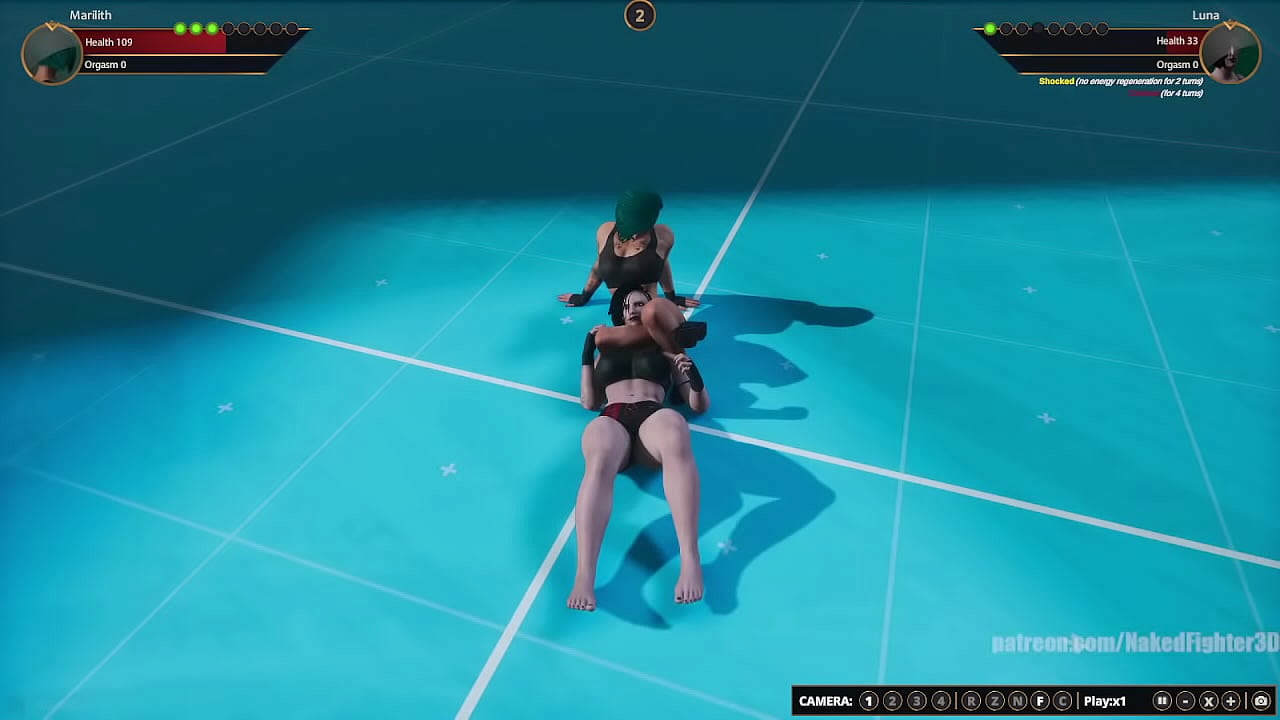 Marilith VS Luna [NF3D Female MMA Combat Virtual Reality]