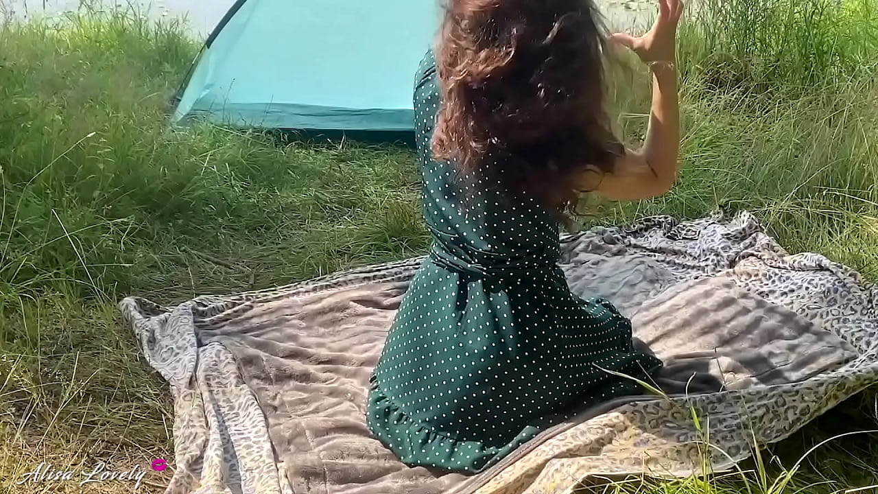 Horny Stepsister in Satin Panties Greedily Sucks Cock and Fucks Doggy Style on the Lake Shore - Amateur Couple Sex Outdoor