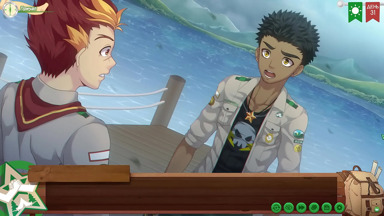 Игра: Лагерь друзей, путь 2, Серия 61 - Разговор Кирана и Тайги (русская озвучка)