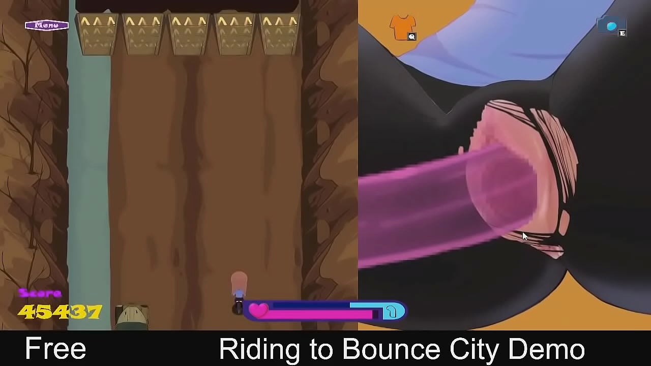 Riding to Bounce City (Steam Demo Game) Action, Racing, 2D, Adult, bike