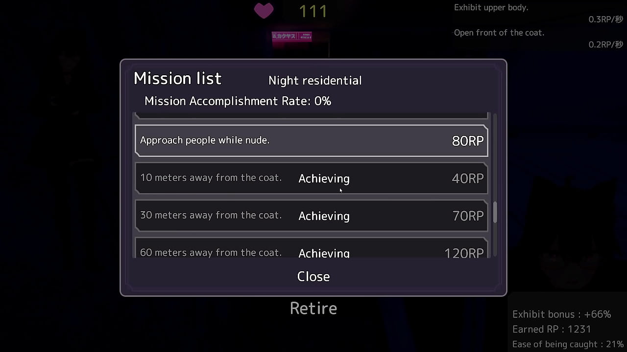 Seleka-San who Exposes unnoticed with Naked Coat -  100% - Real difficulty - In Streets in one try no fails