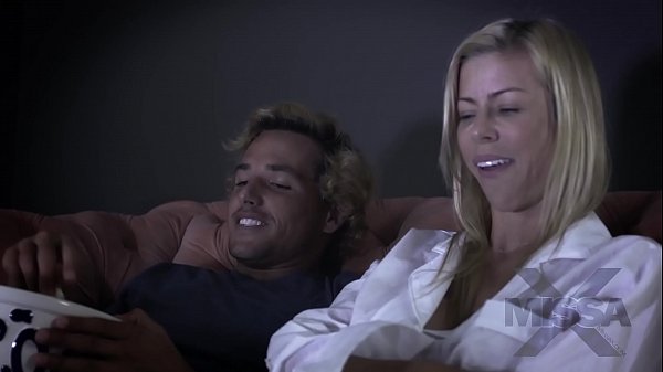 romantic milf and sneaky son make love