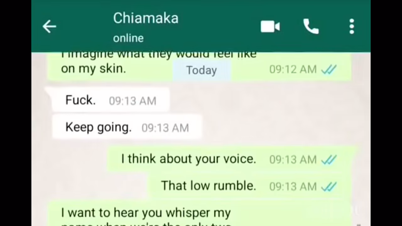 LEAKED: Trending Chat Between Chiamaka and her Lecturer