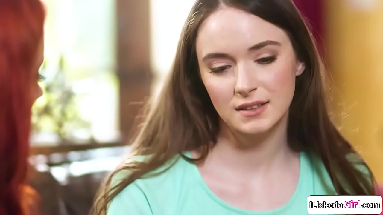 A redhead milf finds out that her big tits stepdaughter is a lesbian.The stepmom is curious and so the teen kisses her then licks her hairy pussy.