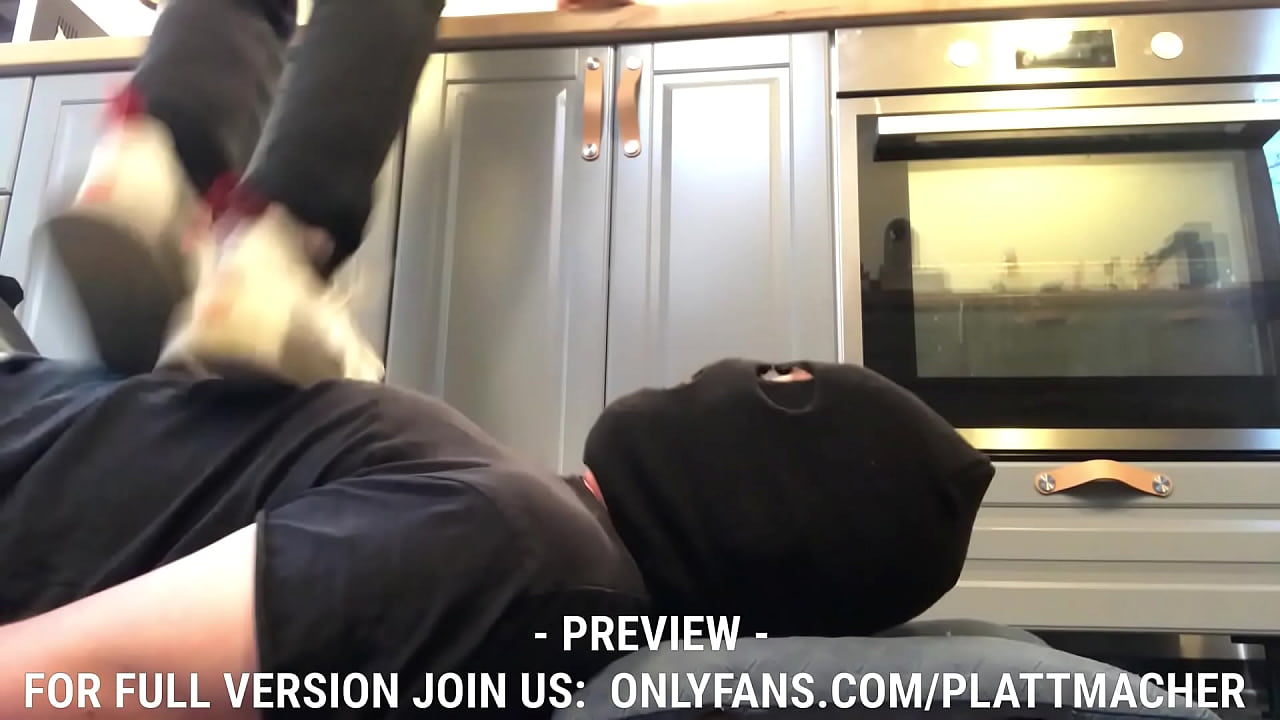 hard headtrampling with Adidas sneakers