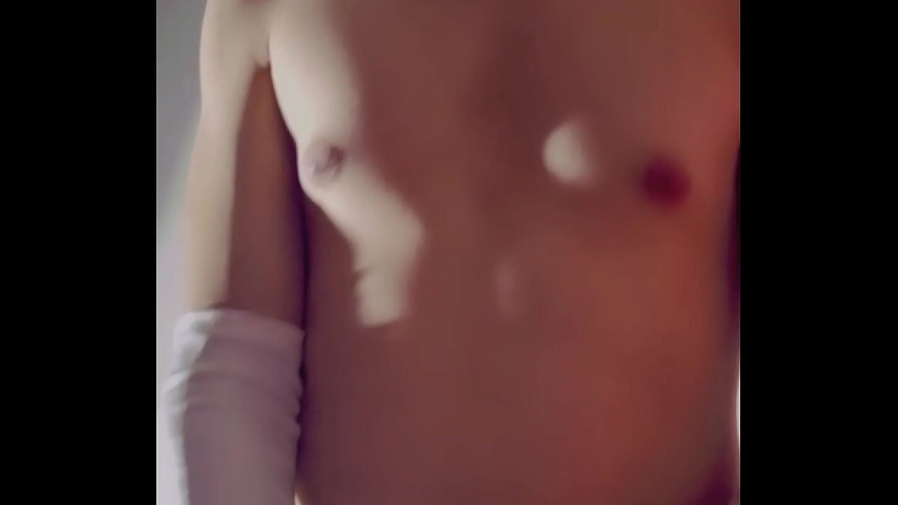 With stockings and white gloves