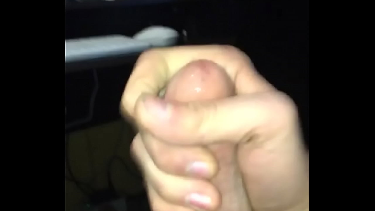 Watching porn cumshot