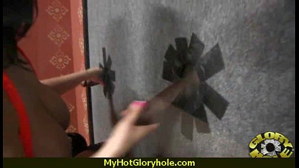 Gloryhole Blowjob Hottie makes every dick cum 21