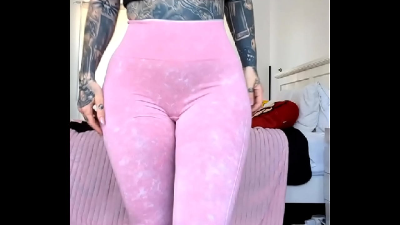 MILF Melody Radford Sheer Gym Leggings Close-up