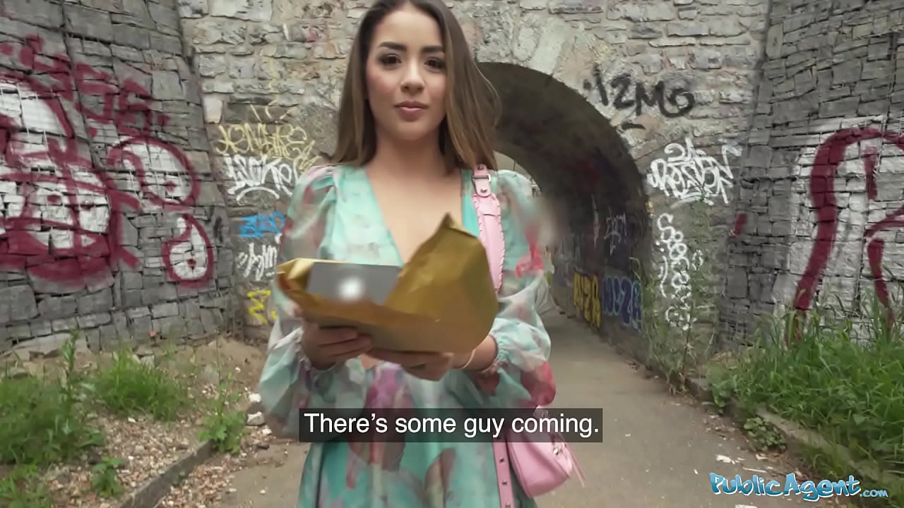 Public Agent - Real hard sex with sexy brunette outdoors