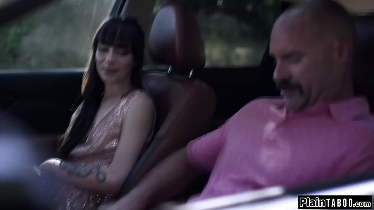 PlainTaboo.com - Small tits brunette taken to a quiet spot by her bfs stepdad.He takes out his big cock for her to jerk and suck off.Outside of the car her anals her