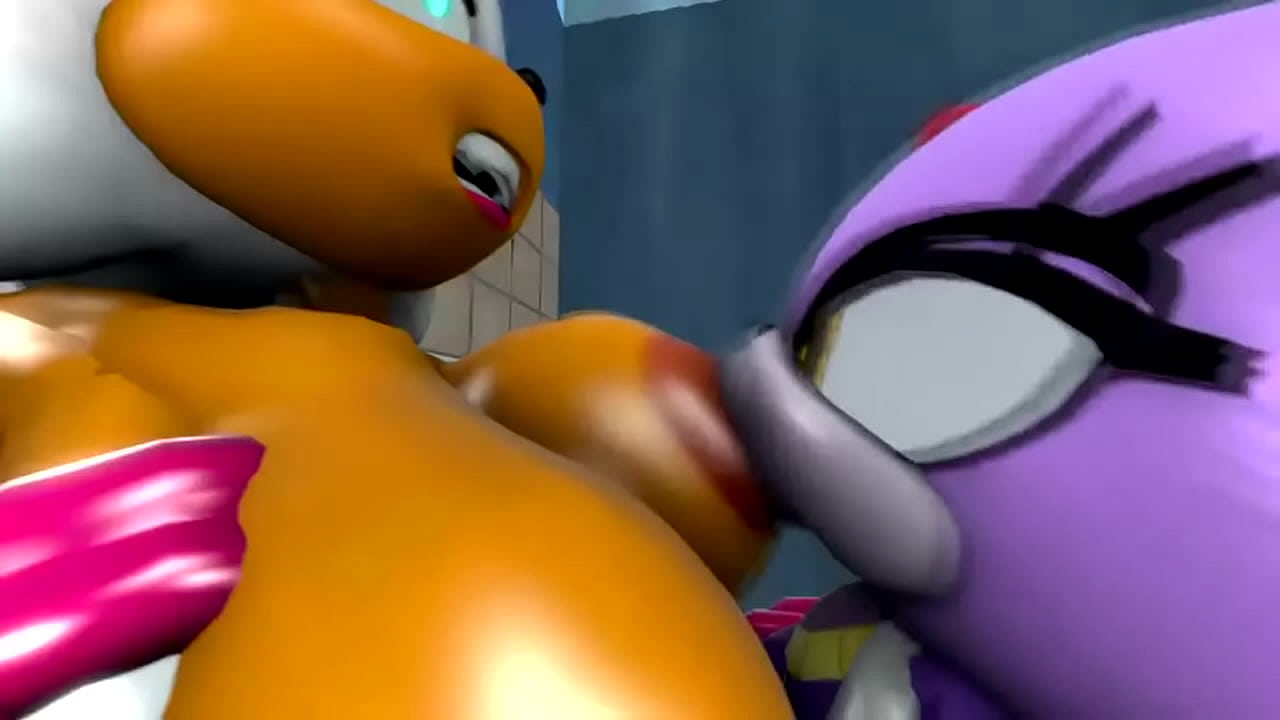 Rogue Gets Fucked by Blaze in the Bathroom