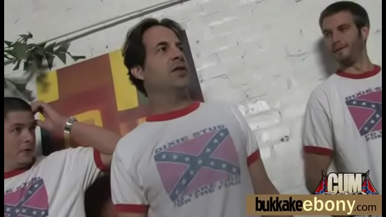 First time ebony with a group of white dicks 2