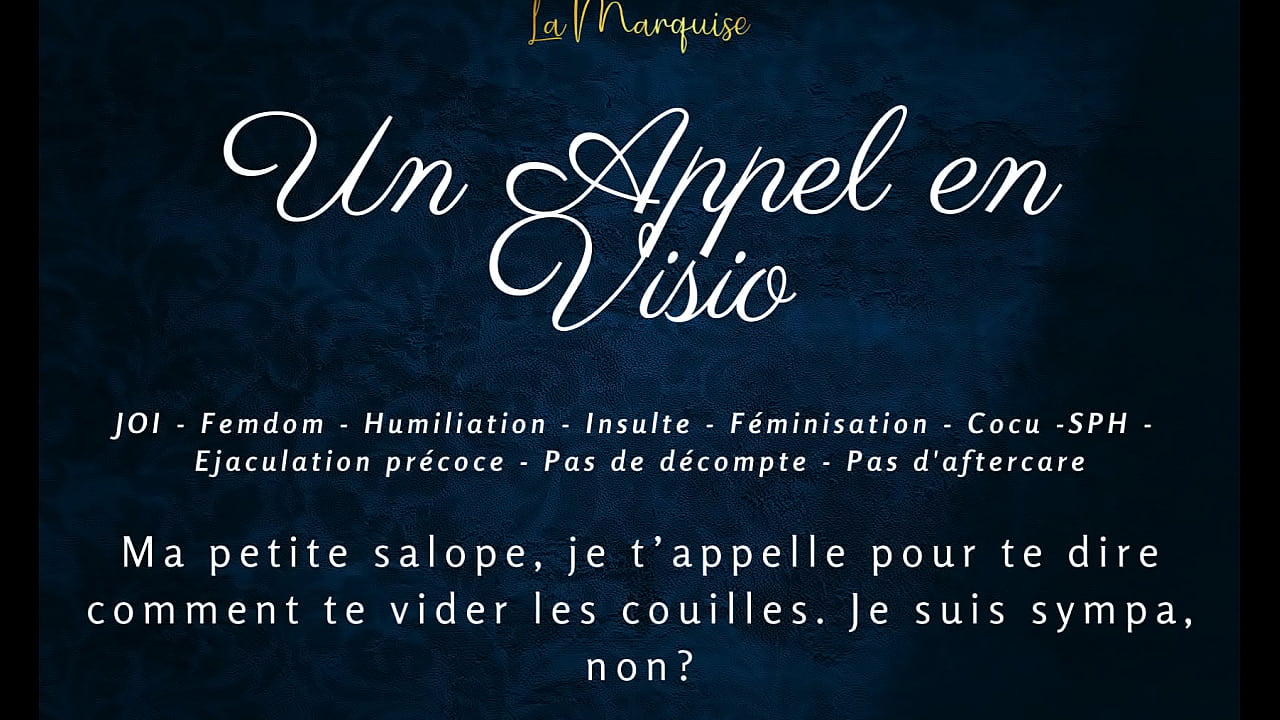 Un Appel en Visio - French audio femdom JOI