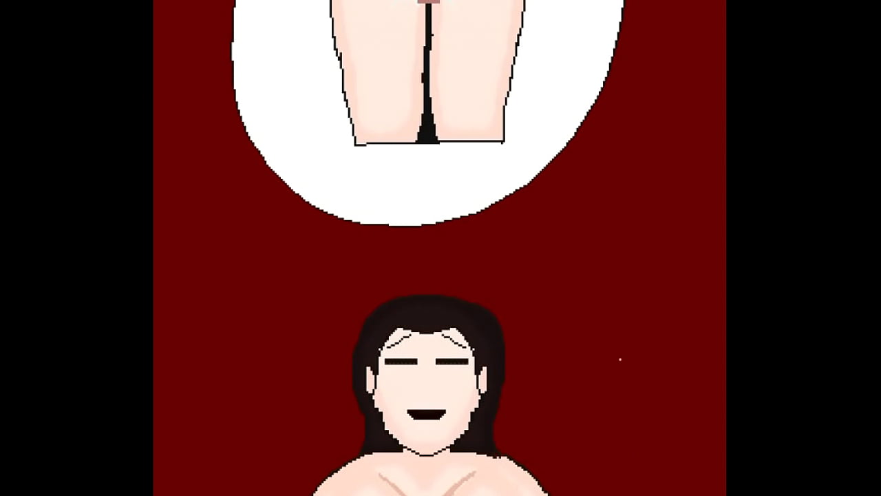 Pixel tits get groped and girl gets her bubble butt railed by massive dick