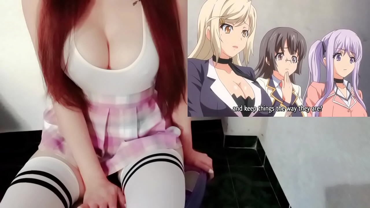 La enga&ntilde;a con 4 chicas y ella le pide que entonces hagan una orgia - Hentai Tsugou no Yoi SexFriend Cap. 2
