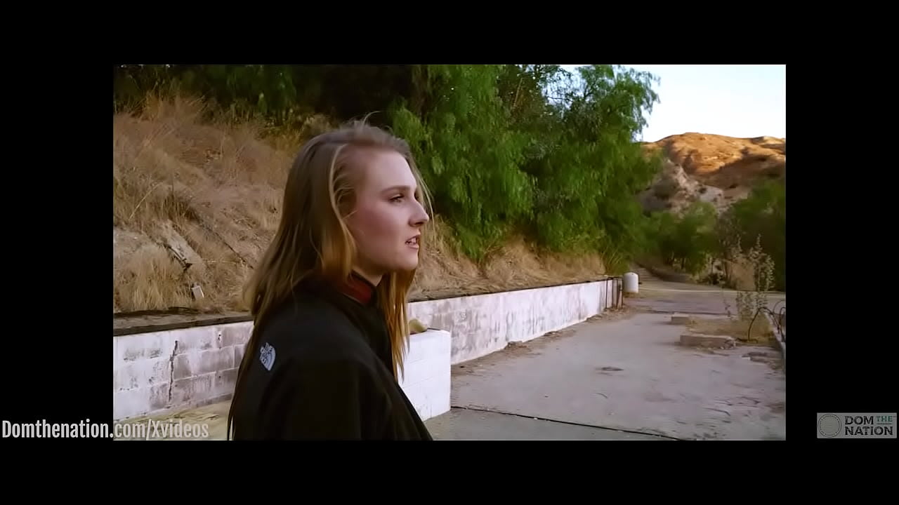 Gorgeous blond sub Ashley Lane is bound with rope and treated to piss out in the California sunset