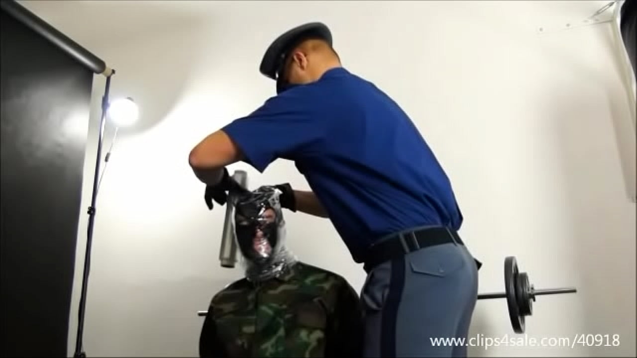 PRISON COP WRAPPED HEAD OF SLAVE - 114