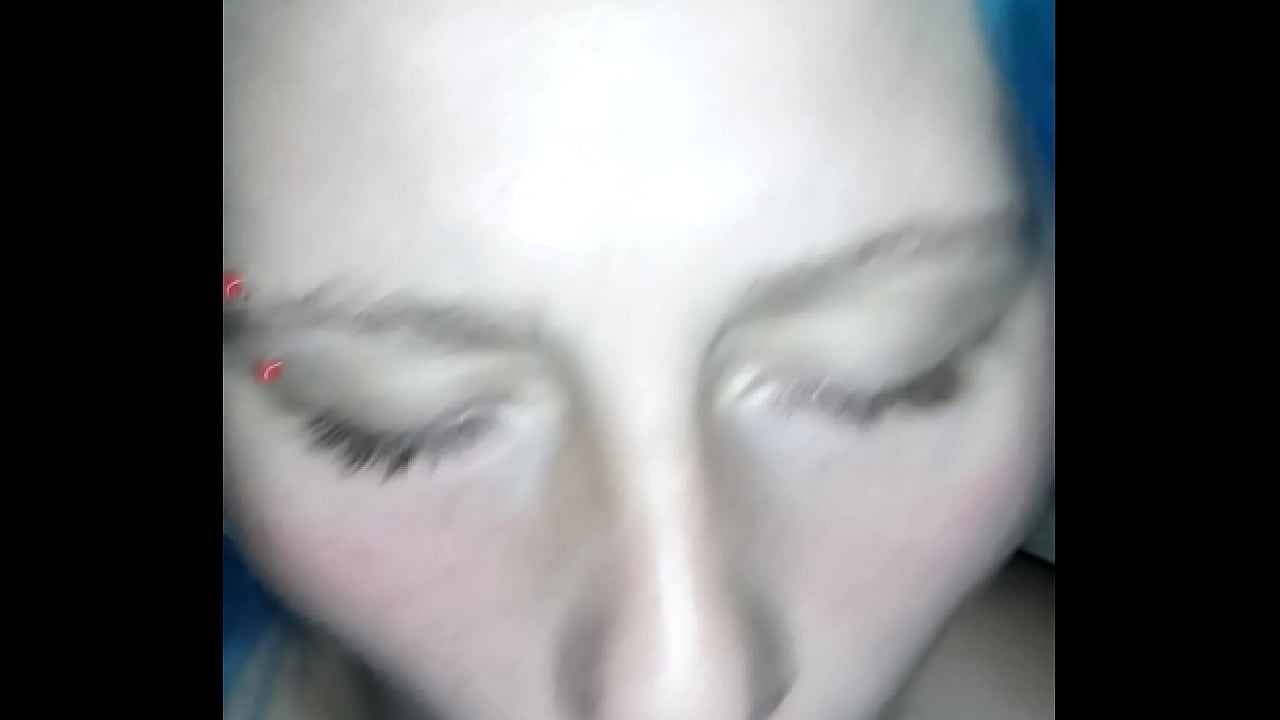 British blue hair blow job degraded verbally