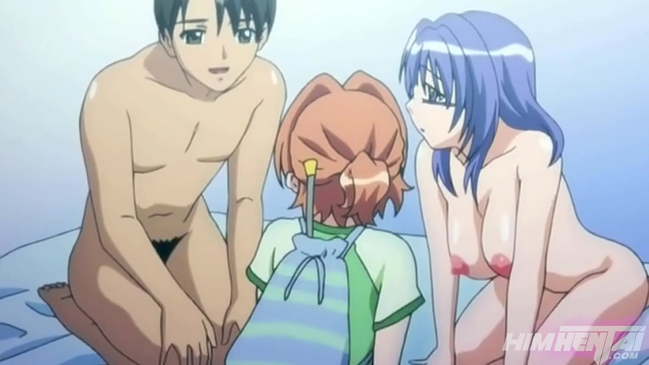 &iexcl;Su hermanastra los pilla y le pide que los deje follar! - Hentai sin censura