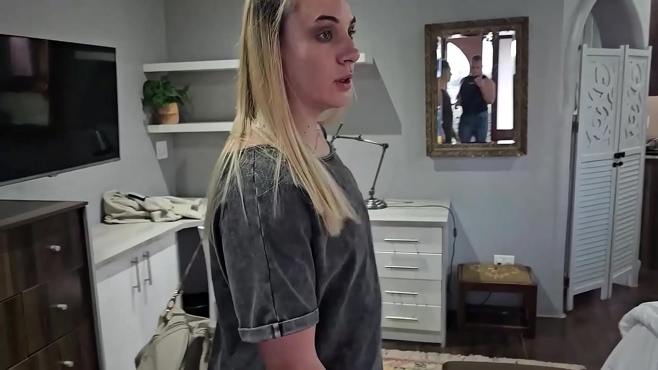 Stepmom Catches Stepson Watching her in Motel Room &ndash; Fucks Him to Anal Creampie