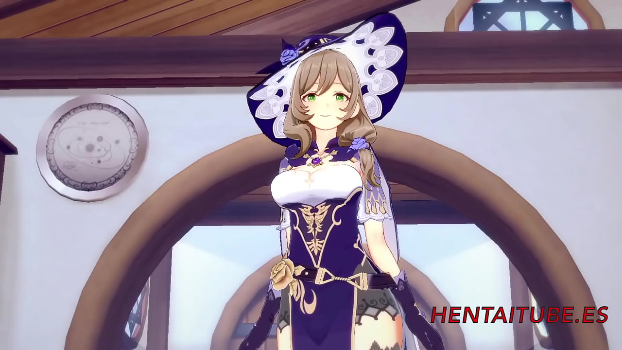 Genshin Impact Hentai - Lisa Sex in her House 1/3